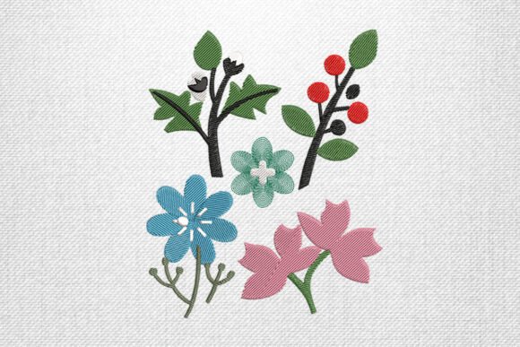 Colorful Floral Branch