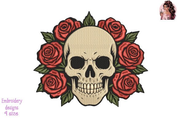 Roses of the Dead Embroidery Design
